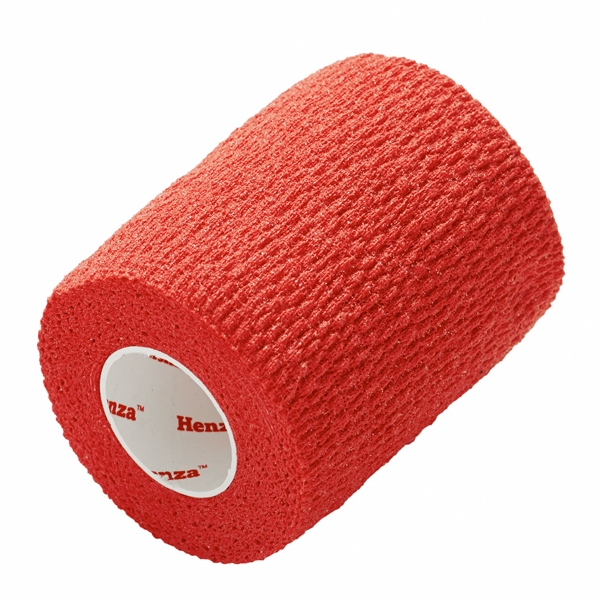 Billede af Henza® Flexible Sports Bandage - RØD - 7,5 cm x 4,5 m