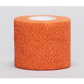 Flexible Sports Bandage - ORANGE - 5 cm x 4,5 m - Elastisk Sportstape